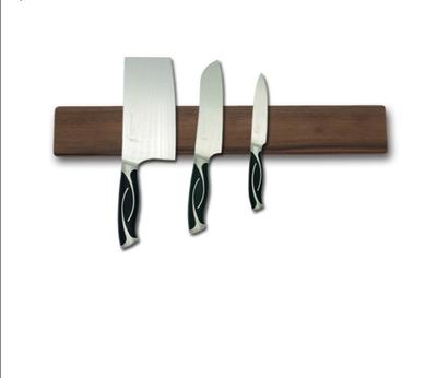 walnut magnetic knife strip