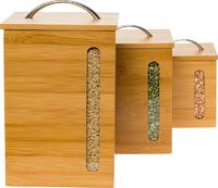 Bamboo Kitchen Canister Set