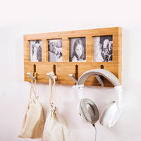 bamboo Clothes Holder With Photo Frame